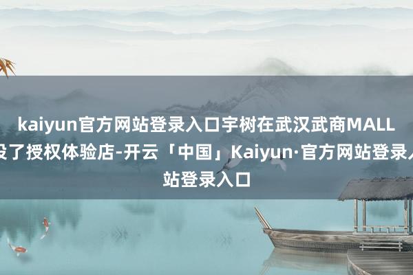 kaiyun官方网站登录入口宇树在武汉武商MALL开设了授权体验店-开云「中国」Kaiyun·官方网站登录入口